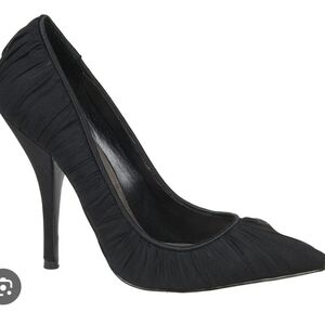 Adrienne Maloof Black Stiletto Heels 8M